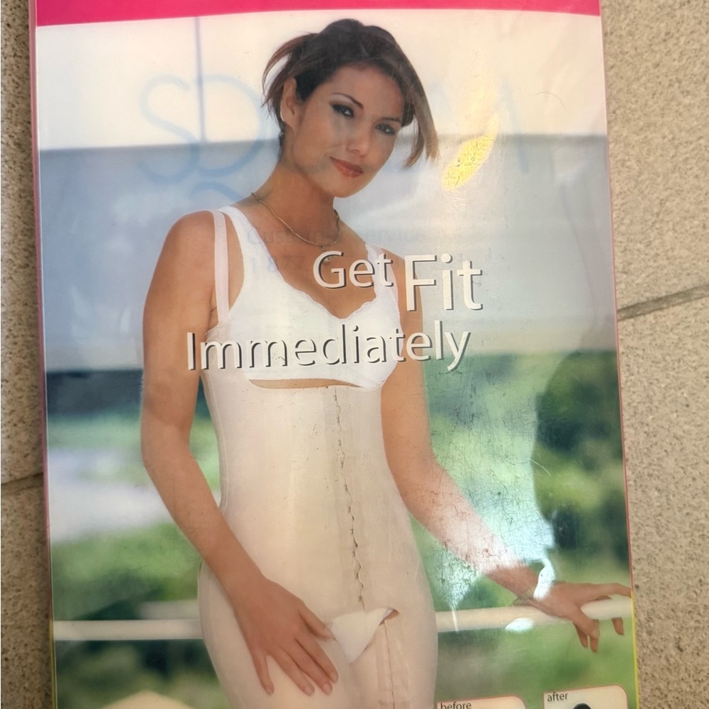 NEW… Squeem cotton & rubber short-vest Women's Shapewear Bodysuit size 5XL